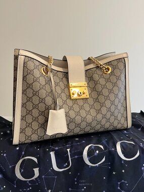 GUCCI Padlock GG Medium Shoulder/Tote Bag (EUC)